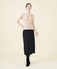 GBHAW29330 Sybilla(シビラ) ウールワッシャーナロースカート ブラック