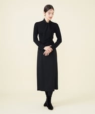 GBHAW29330 Sybilla(シビラ) ウールワッシャーナロースカート ブラック