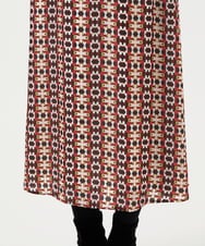 GBHCD01400 Sybilla(シビラ) ジオメトリックオパールスカート レッド系