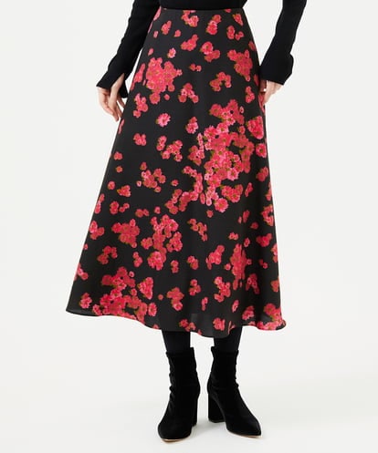 GBHCD40360 Sybilla ピンクマーガレットプリントスカート