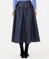 GBHEA02360 Sybilla(シビラ) 【メディア着用】シルキータフタピンタックスカート ネイビー