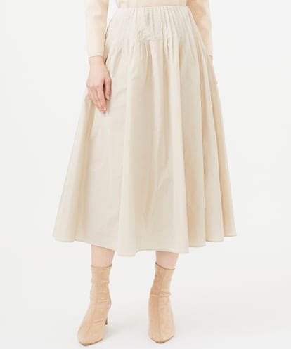 GBHEA02360 Sybilla 【メディア着用】シルキータフタピンタックスカート