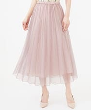 GBHEB32360 Sybilla(シビラ) 【メディア着用】オーガンジープリーツスカート ピンク
