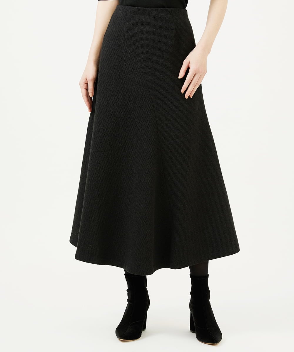 GBHEE01450 Sybilla(シビラ) ストレッチブークレースカート ブラック