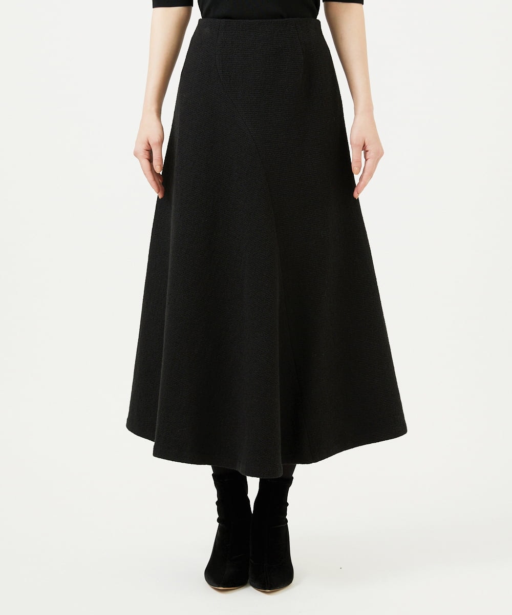 GBHEE01450 Sybilla(シビラ) ストレッチブークレースカート ブラック