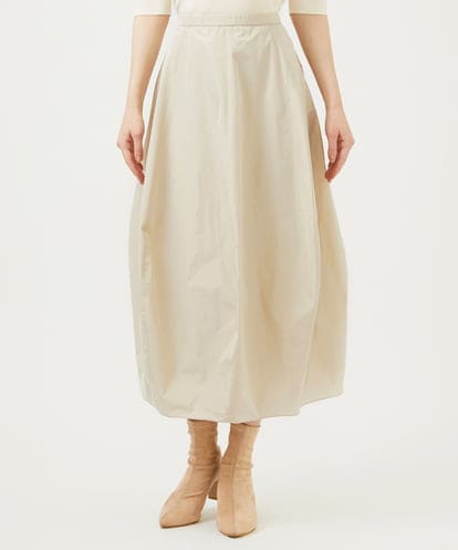 GBHEE05330 Sybilla シルキータフタコクーンスカート