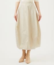 GBHEE05330 Sybilla(シビラ) シルキータフタコクーンスカート ライトベージュ