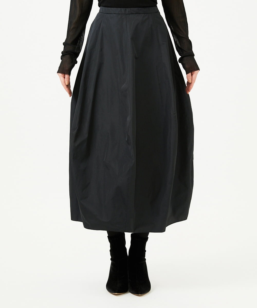 GBHEE05330 Sybilla(シビラ) シルキータフタコクーンスカート ブラック