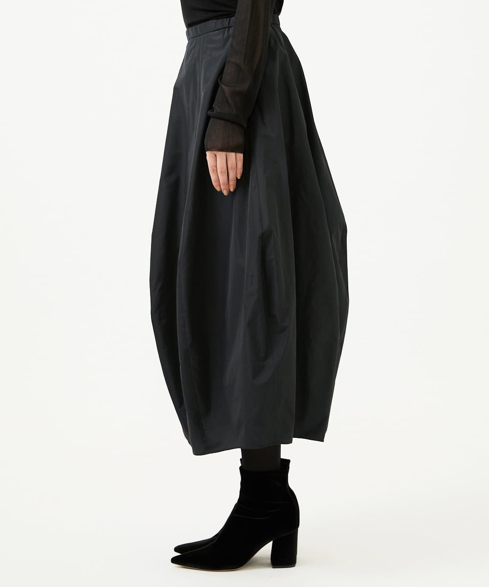 GBHEE05330 Sybilla(シビラ) シルキータフタコクーンスカート ブラック