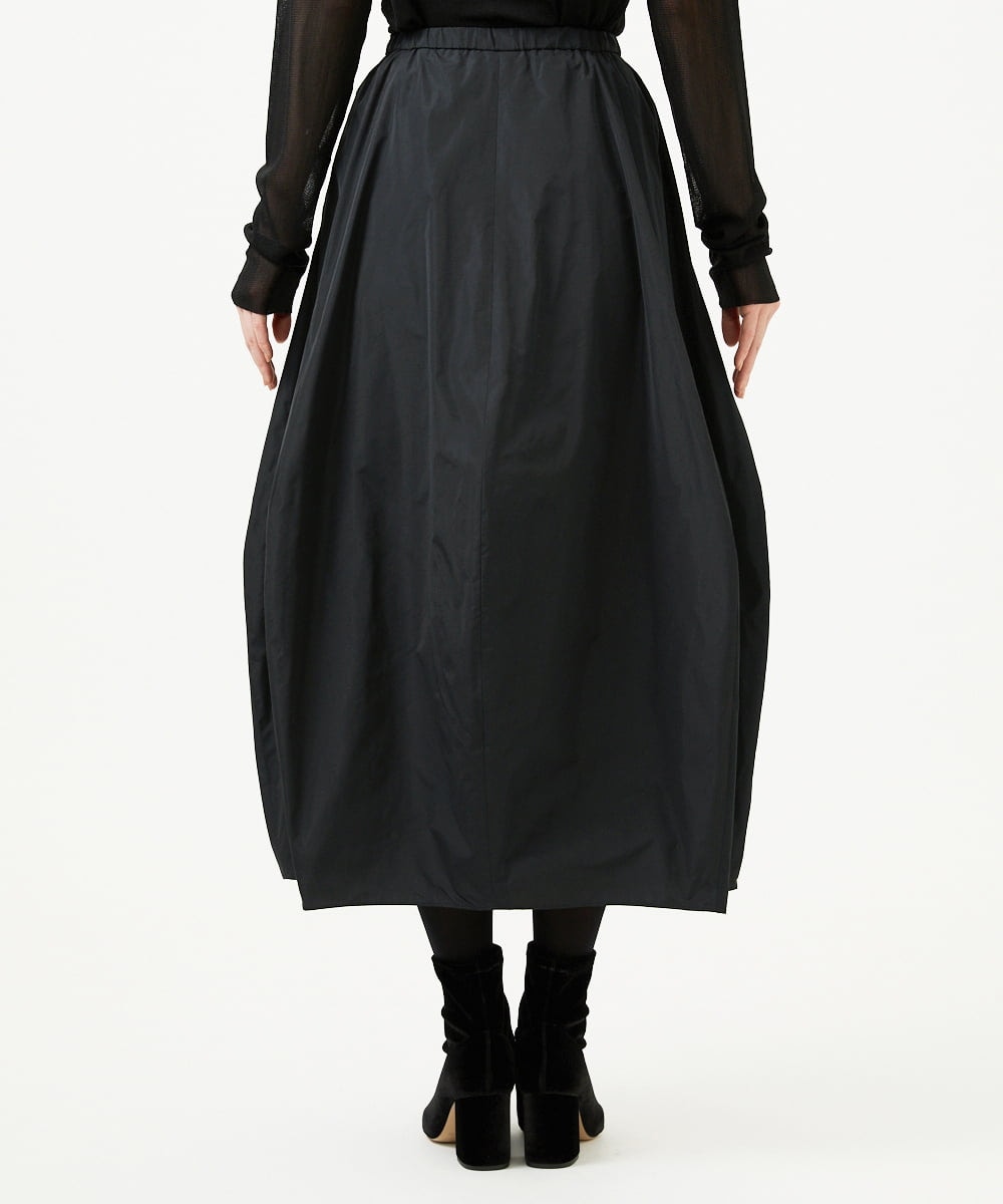 GBHEE05330 Sybilla(シビラ) シルキータフタコクーンスカート ブラック