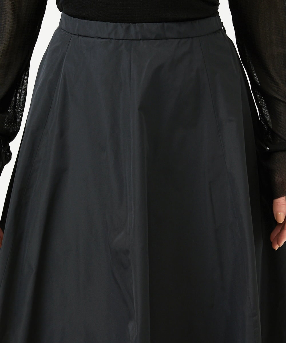 GBHEE05330 Sybilla(シビラ) シルキータフタコクーンスカート ブラック