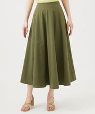 GBHEE26300 Sybilla(シビラ) ストレッチタフタボリュームスカート カーキ