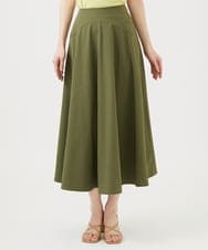 GBHEE26300 Sybilla(シビラ) ストレッチタフタボリュームスカート カーキ