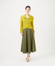 GBHEE26300 Sybilla(シビラ) ストレッチタフタボリュームスカート カーキ