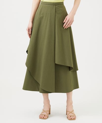 GBHEE27330 Sybilla ストレッチタフタアシンメトリースカート
