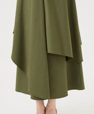 GBHEE27330 Sybilla(シビラ) ストレッチタフタアシンメトリースカート カーキ