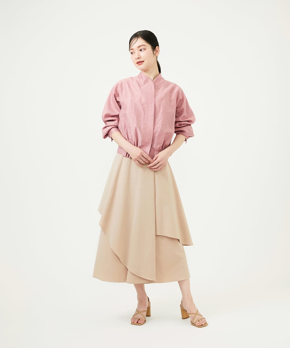 GBHEE27330 Sybilla(シビラ) アシンメトリースカート ベージュ