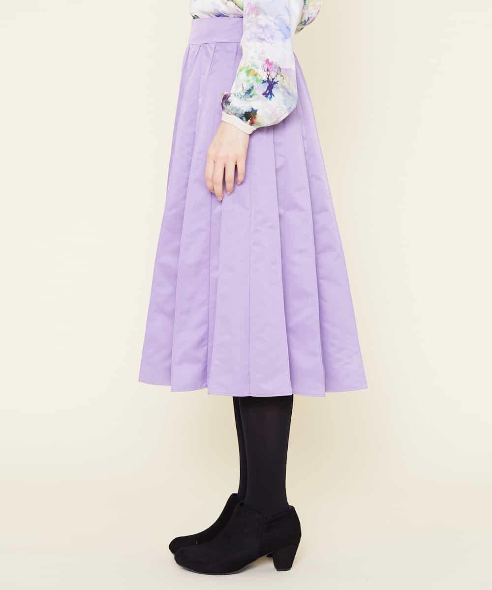 GBHEM24290 Sybilla(シビラ) ステッチプリーツデザインスカート ラベンダー