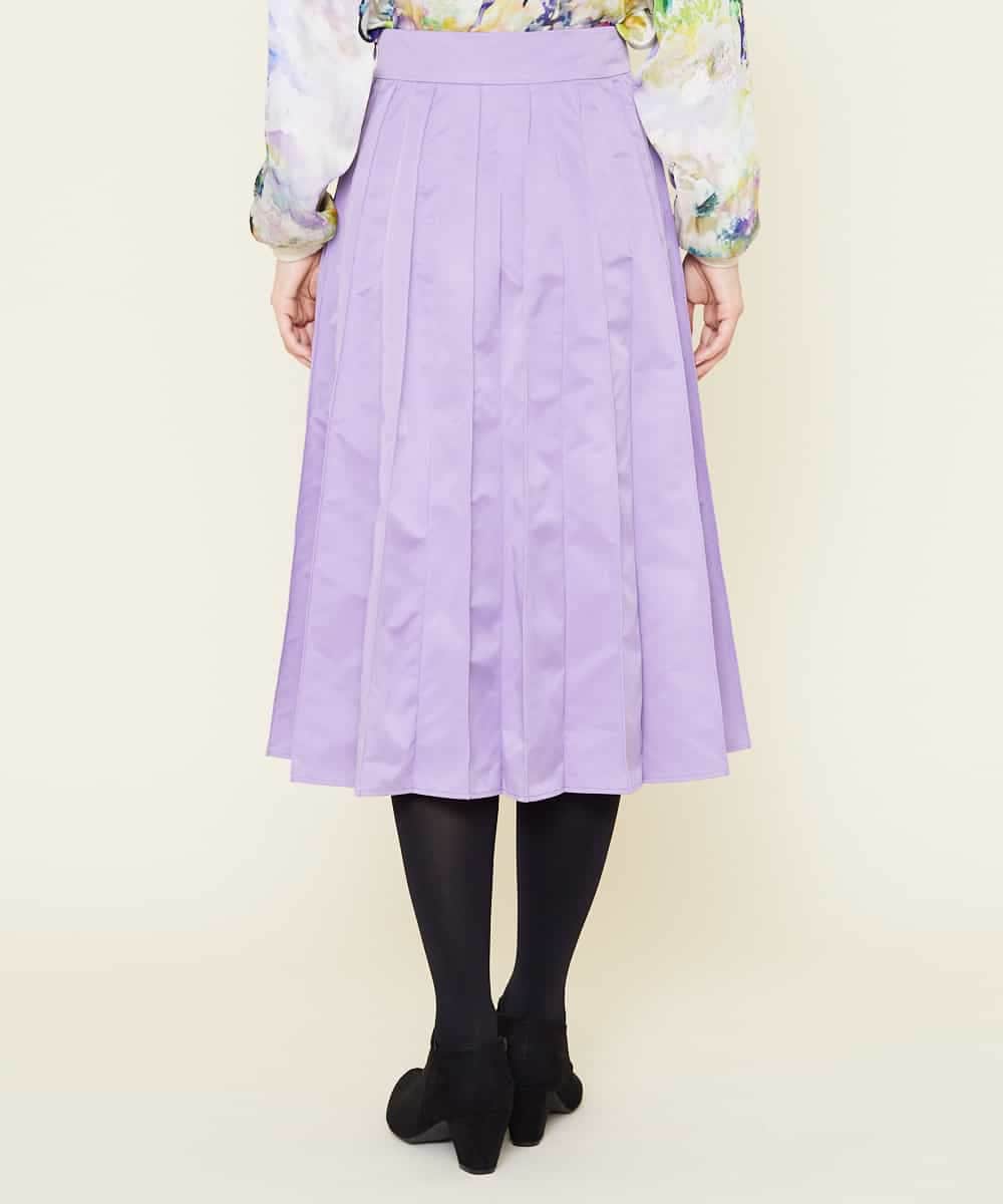 GBHEM24290 Sybilla(シビラ) ステッチプリーツデザインスカート ラベンダー
