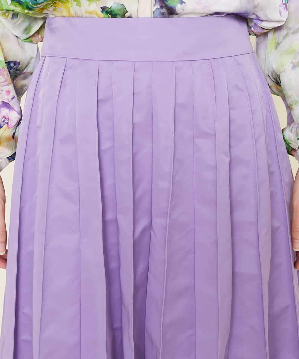 GBHEM24290 Sybilla(シビラ) ステッチプリーツデザインスカート ラベンダー