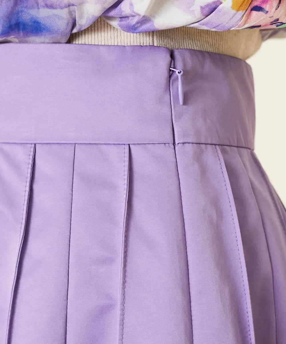 GBHEM24290 Sybilla(シビラ) ステッチプリーツデザインスカート ラベンダー
