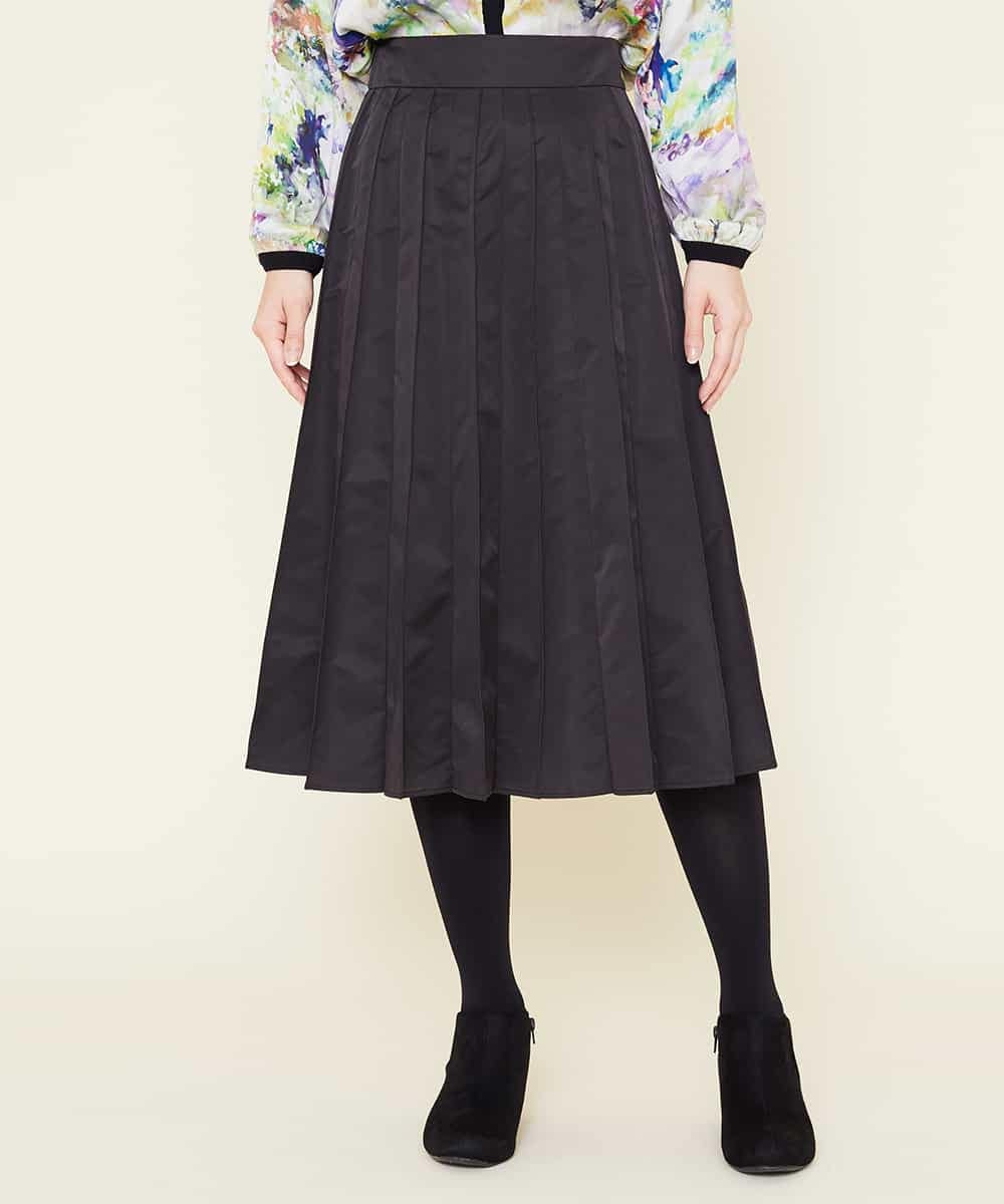 GBHEM24290 Sybilla(シビラ) ステッチプリーツデザインスカート ブラック