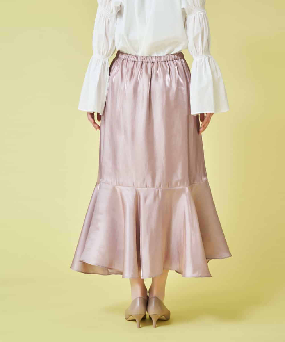 GBHEM53290 Sybilla(シビラ) クロッシーサテンスカート ピンクベージュ