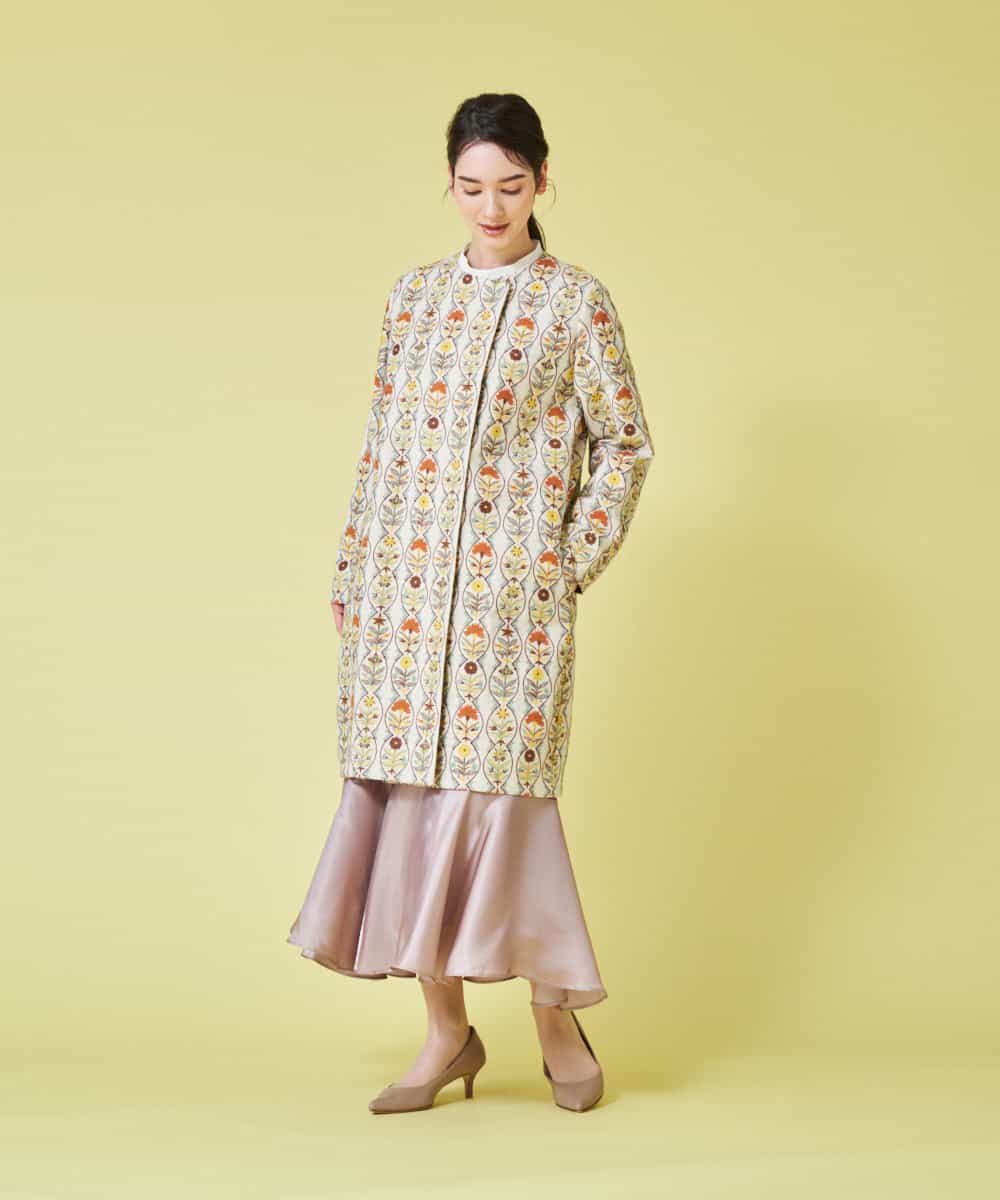 GBHEM53290 Sybilla(シビラ) クロッシーサテンスカート ピンクベージュ