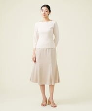 GBHET10330 Sybilla(シビラ) トリアセストレッチスカート ベージュ