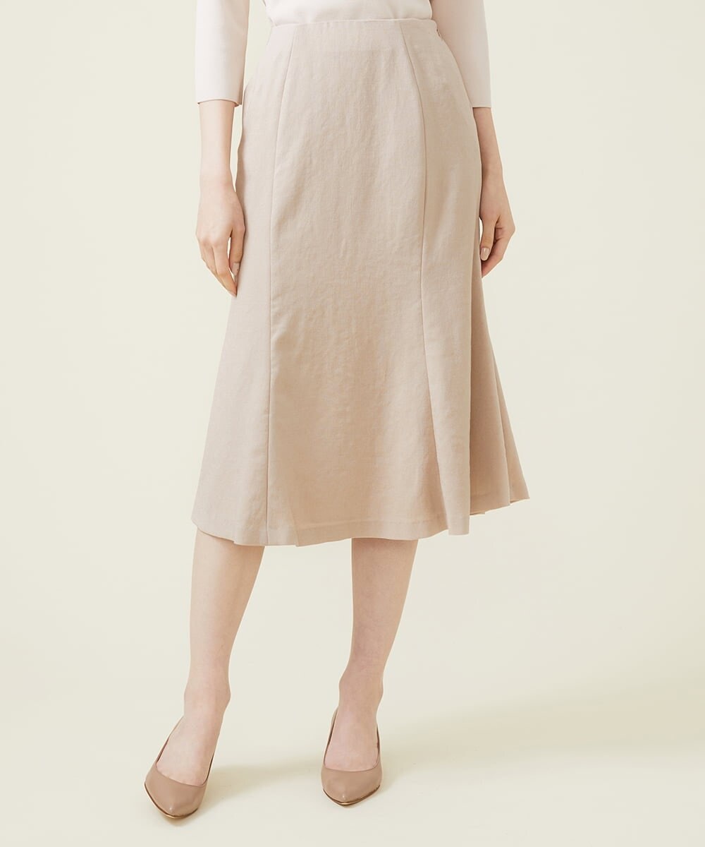 GBHET10330 Sybilla(シビラ) トリアセストレッチスカート ベージュ