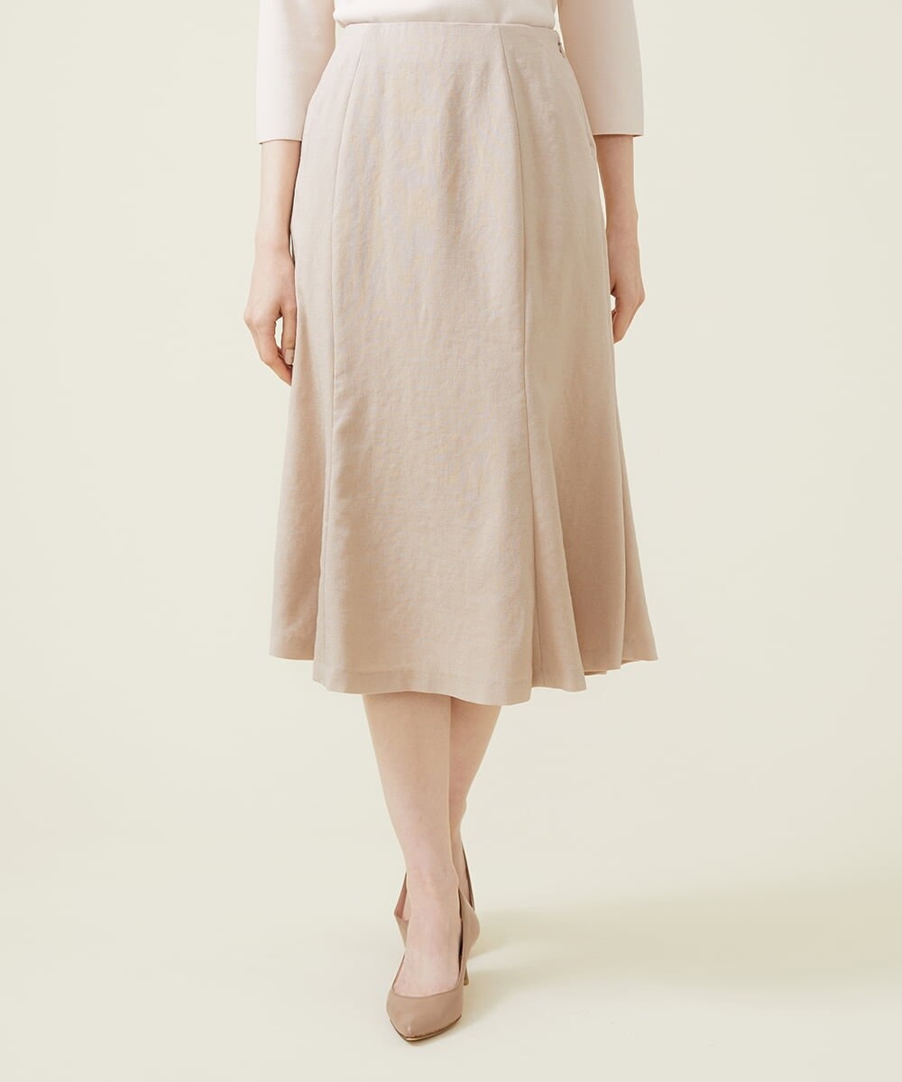 GBHET10330 Sybilla(シビラ) トリアセストレッチスカート ベージュ