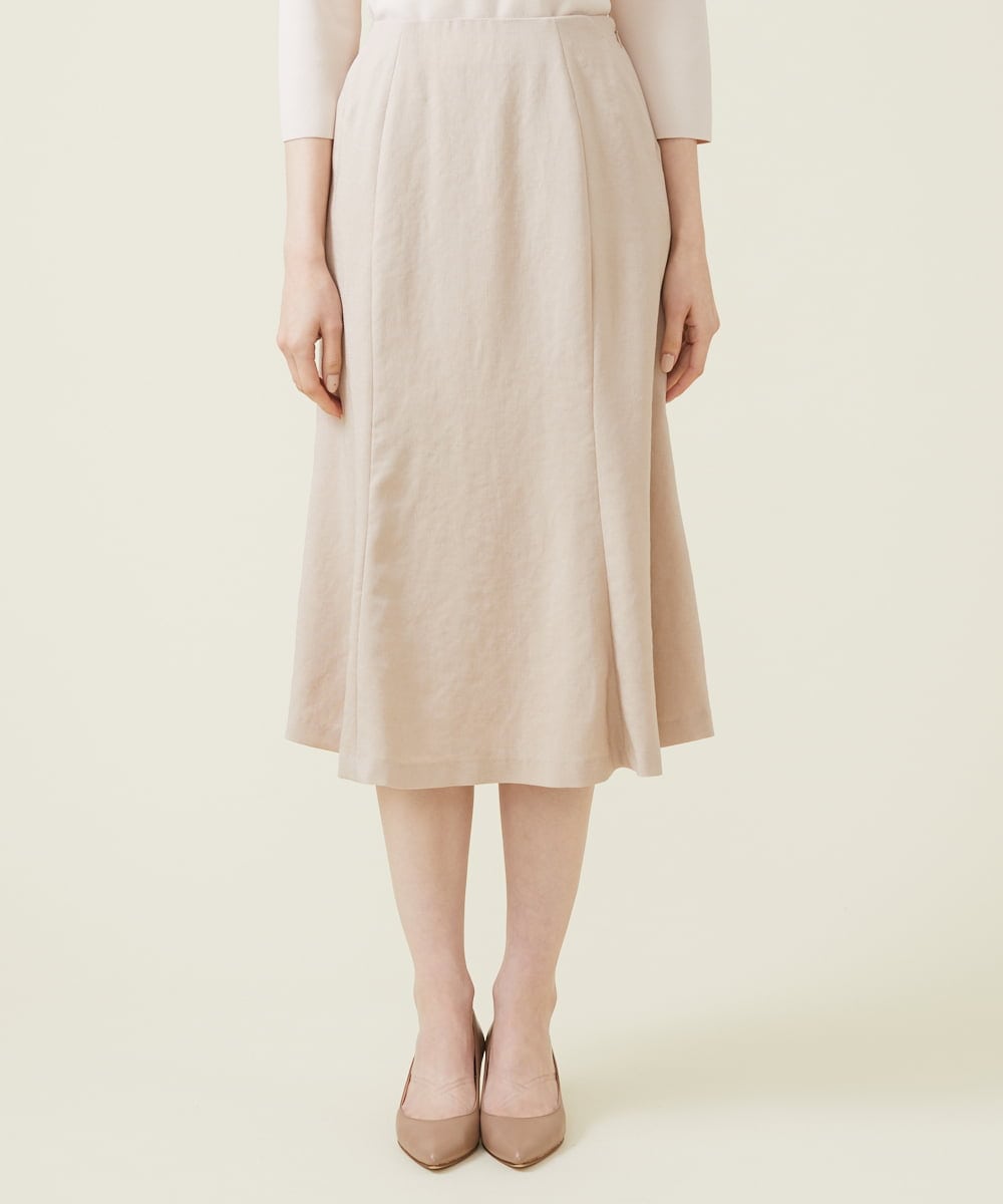 GBHET10330 Sybilla(シビラ) トリアセストレッチスカート ベージュ