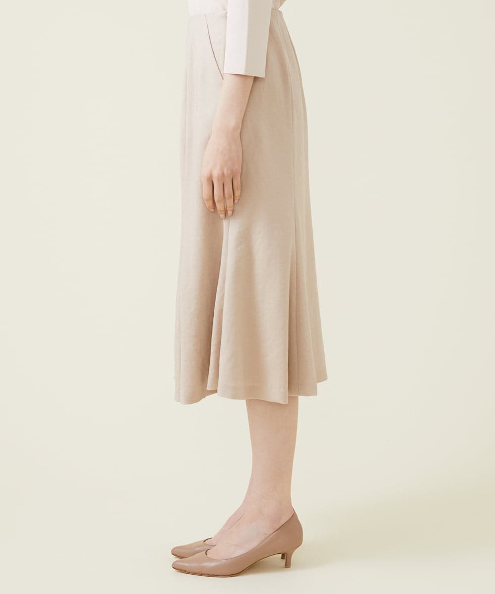 GBHET10330 Sybilla(シビラ) トリアセストレッチスカート ベージュ