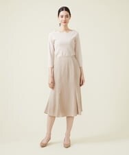 GBHET10330 Sybilla(シビラ) トリアセストレッチスカート ベージュ