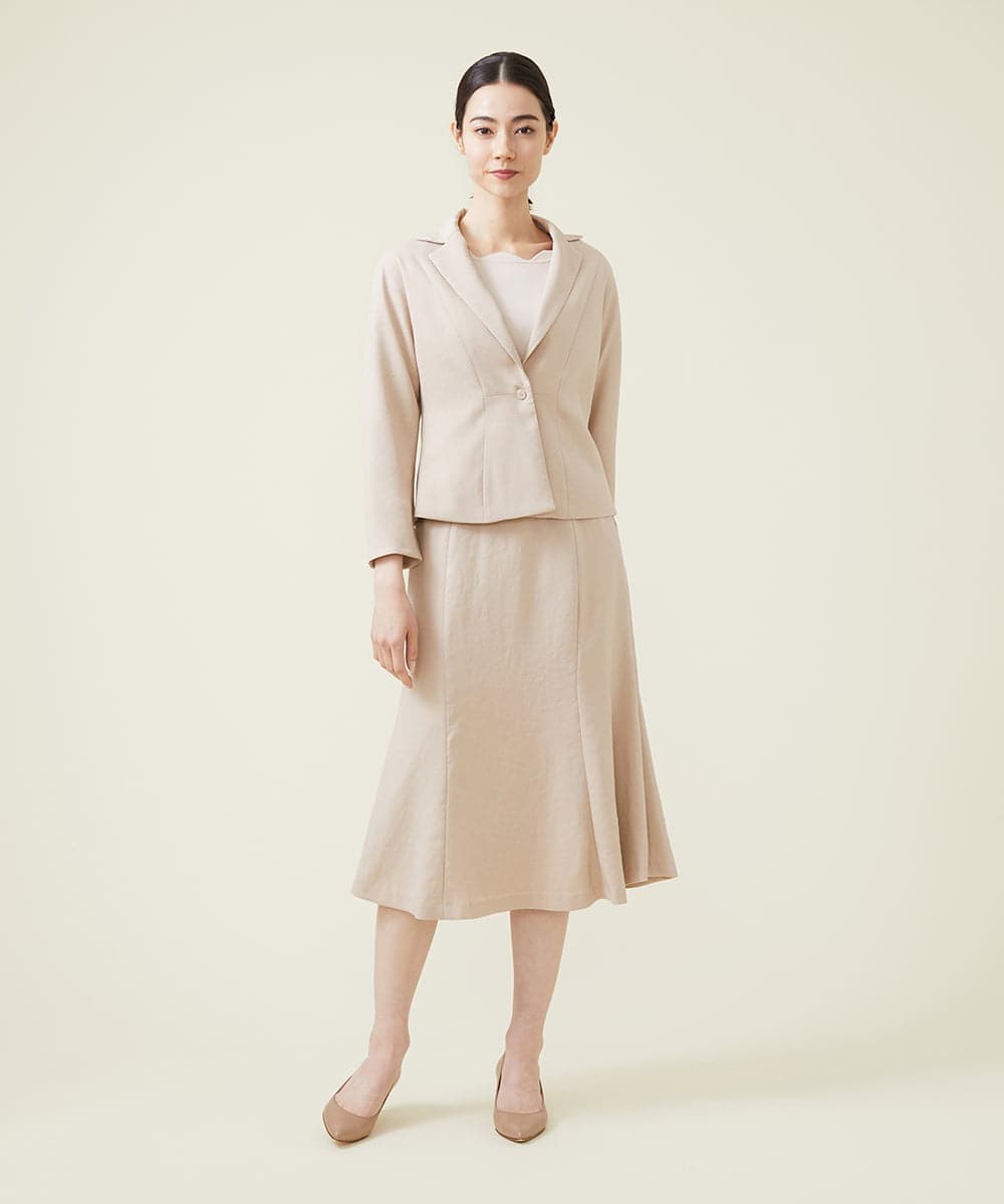 GBHET10330 Sybilla(シビラ) トリアセストレッチスカート ベージュ