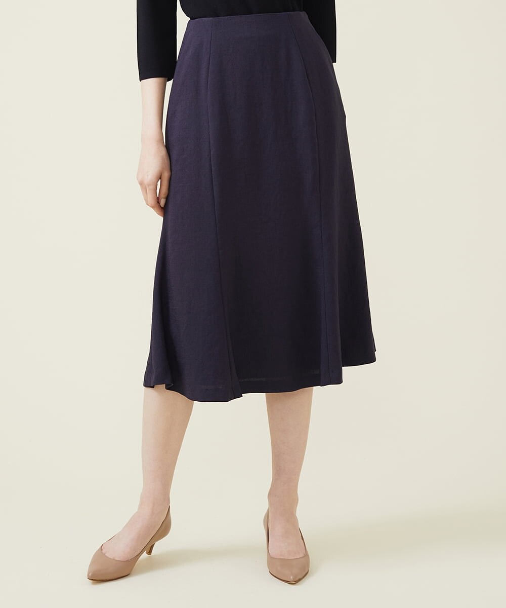 GBHET10330 Sybilla(シビラ) トリアセストレッチスカート ネイビー