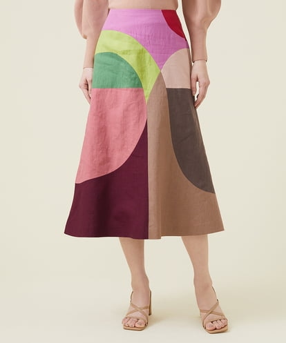 GBHET18500 Sybilla LOVE COMBINATION切り替えスカート