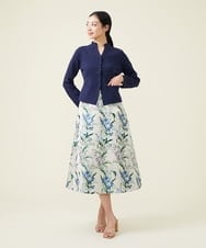 GBHET19490 Sybilla(シビラ) LIMONTAオーキッドジャカードスカート アイボリー