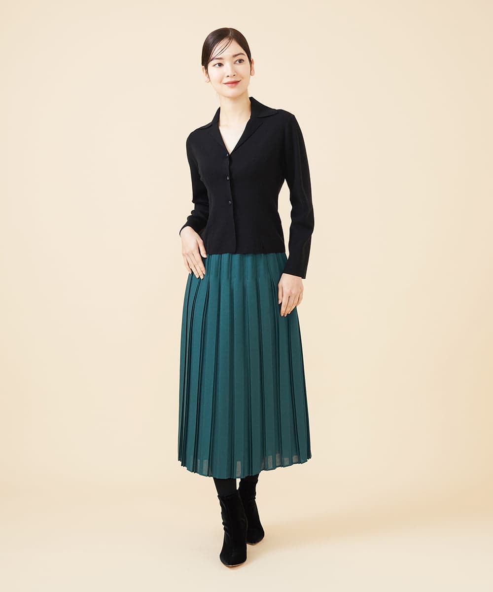 ダブルプリーツビエラスカート(ミモレ丈スカート) | Sybilla(シビラ  