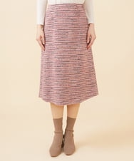 GBHEV21490 Sybilla(シビラ) ニーブツイードスカート ピンク