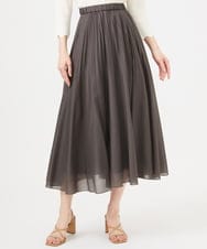 GBHGA44330 Sybilla(シビラ) アコーディオンプリーツスカート カーキグレー