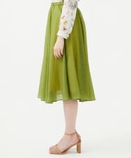 GBHGD42250 Sybilla(シビラ) シアークリンクルスカート グリーン