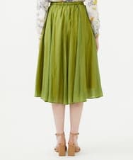 GBHGD42250 Sybilla(シビラ) シアークリンクルスカート グリーン