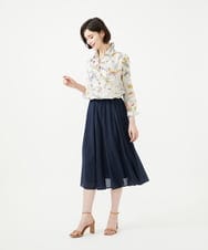 GBHGD42250 Sybilla(シビラ) シアークリンクルスカート ネイビー