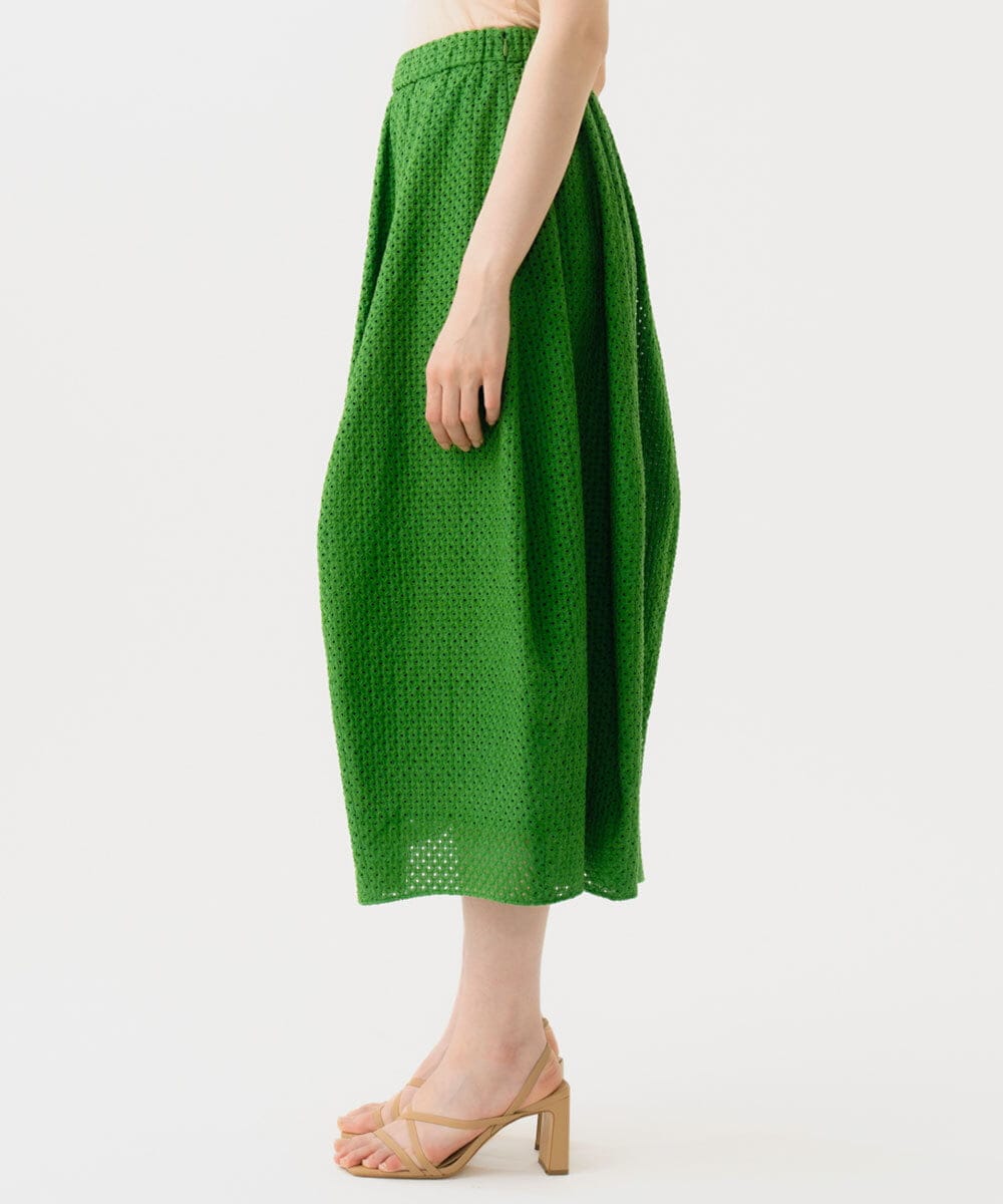 GBHGD45360 Sybilla(シビラ) アイレットレーススカート グリーン