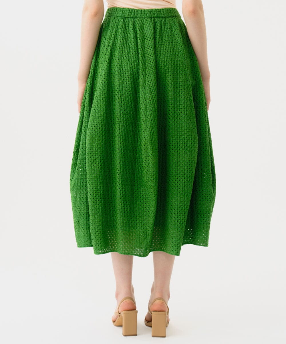 GBHGD45360 Sybilla(シビラ) アイレットレーススカート グリーン