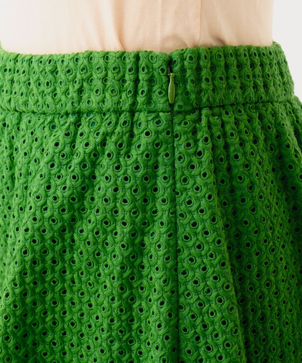 GBHGD45360 Sybilla(シビラ) アイレットレーススカート グリーン