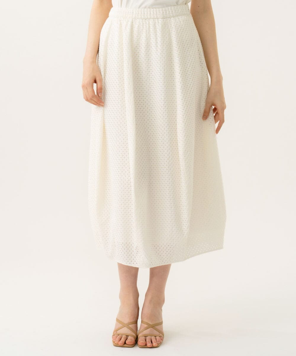 GBHGD45360 Sybilla(シビラ) アイレットレーススカート ホワイト