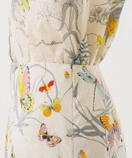 GBHGD94400 Sybilla(シビラ) バタフライ&フラワープリントスカート アイボリー系