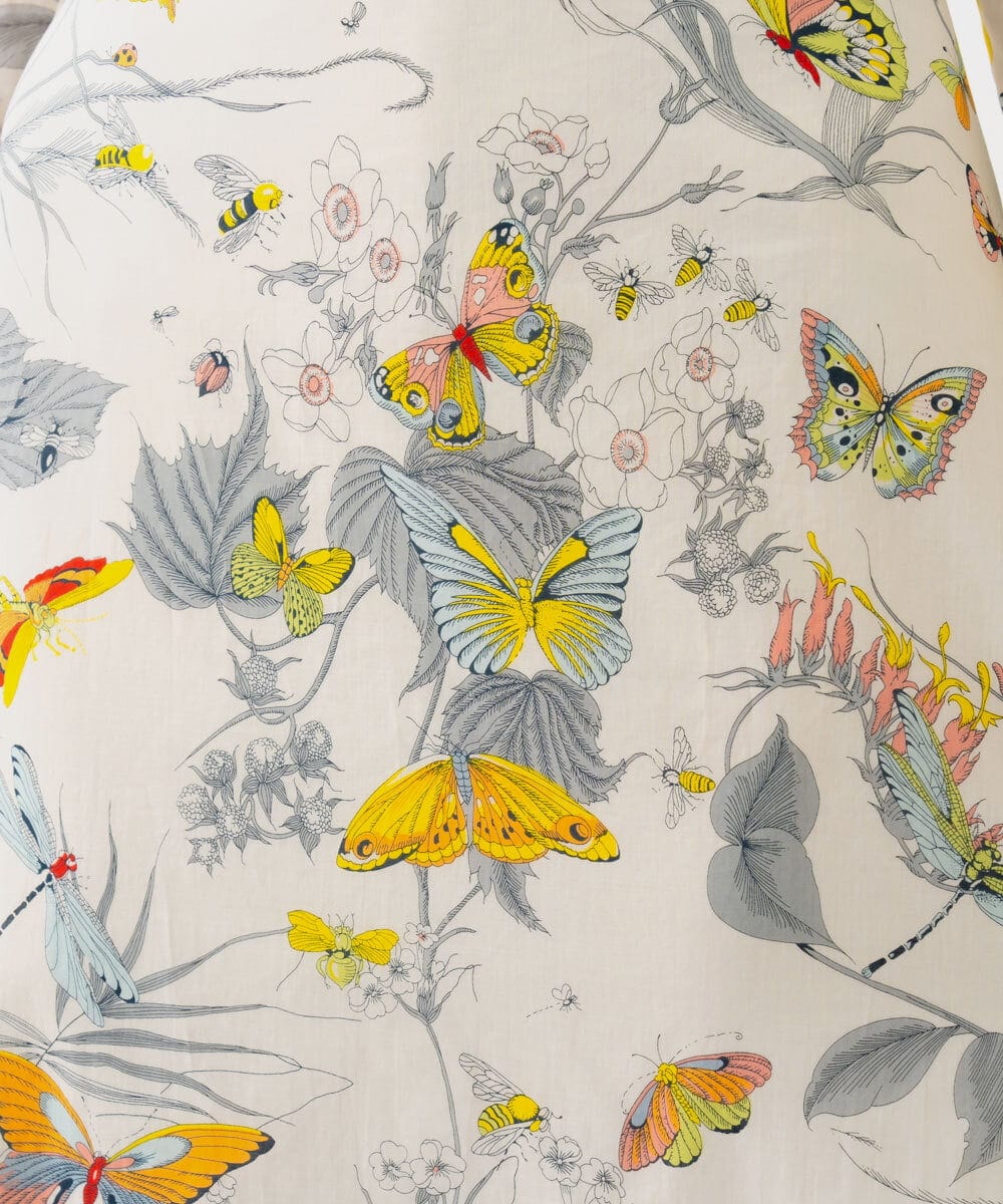 GBHGD94400 Sybilla(シビラ) バタフライ&フラワープリントスカート アイボリー系